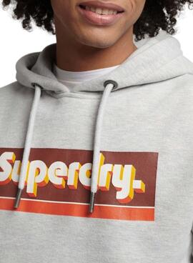 Sweatshirt Superdry Trade Tab für Herren Grau
