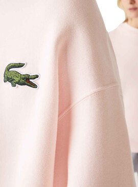 Sweatshirt Lacoste Loose Fit Rosa für Herren