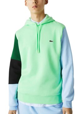 Sweatshirt Lacoste Colorblock Grün für Herren