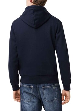 Sweatshirt Lacoste Basic Hood Marineblau für Herren