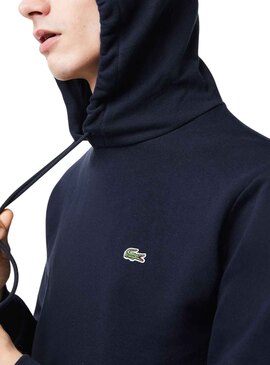 Sweatshirt Lacoste Basic Hood Marineblau für Herren