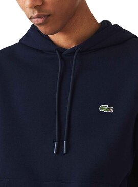 Sweatshirt Lacoste Basic Hood Marineblau für Herren