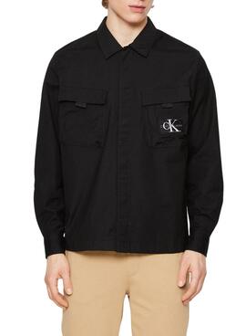 Hemd Calvin Klein Utility Cargo Schwarz Herren