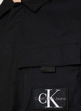 Hemd Calvin Klein Utility Cargo Schwarz Herren
