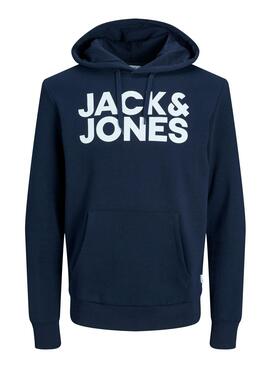 Sweatshirt Jack & Jones Maxi Logo Marineblau Herren