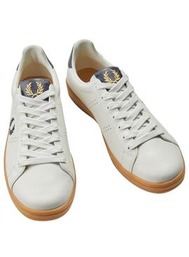 Sneakers Fred Perry B721 Leder Weiss für Herren