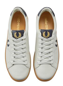 Sneakers Fred Perry B721 Leder Weiss für Herren