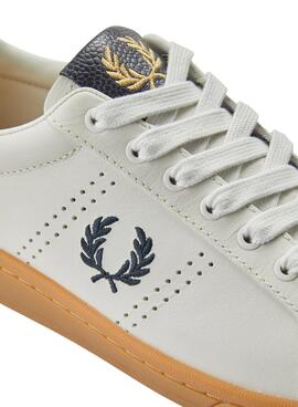Sneakers Fred Perry B721 Leder Weiss für Herren