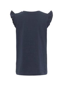 T-Shirt Name It Vibeke Marine Blau Für Mädchen
