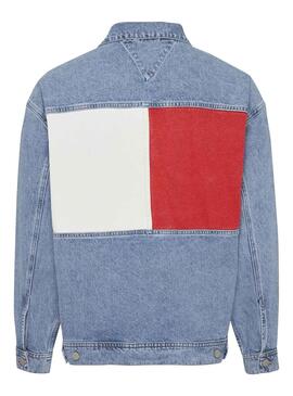 Jacke Denim Tommy Jeans Logo für Herren