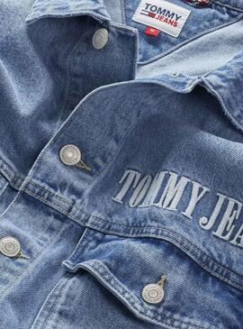 Jacke Denim Tommy Jeans Logo für Herren