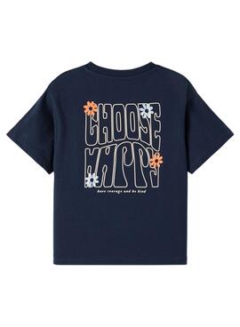 T-Shirt Name It Talilon Blau für Mädchen