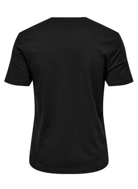 T-Shirt Only Kita Rainbow Schwarz für Damen