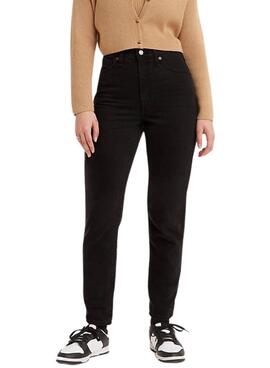 Jeans Levis High Taillenmutter Schwarz Damen