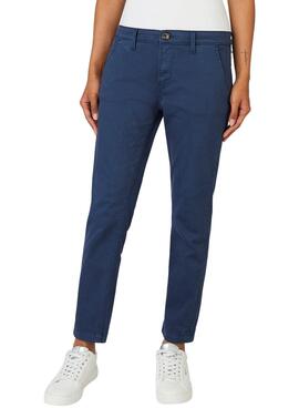 Hose Pepe Jeans Maura Marineblau für Damen