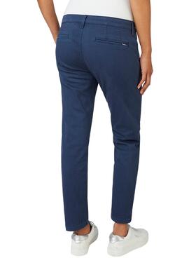 Hose Pepe Jeans Maura Marineblau für Damen