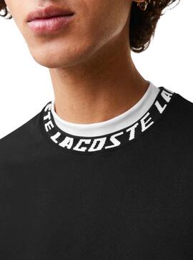 T-Shirt Lacoste Logo Schwarz für Herren