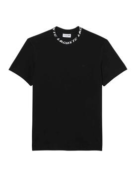 T-Shirt Lacoste Logo Schwarz für Herren