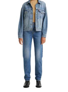 Hose Jeans Levis 501 Blau Medio für Damen