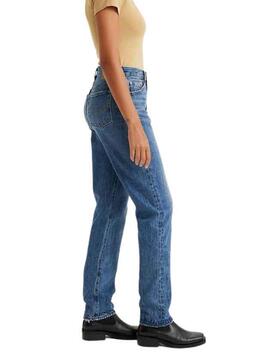 Hose Jeans Levis 501 Blau Medio für Damen