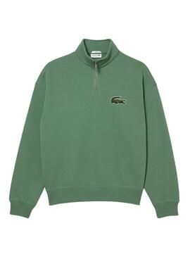 Sweatshirt Lacoste Half Zip Grün für Herren Damen