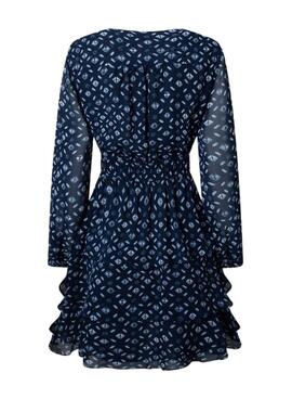 Kleid Pepe Jeans Eyra Marineblau für Damen