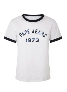 T-Shirt Pepe Jeans Moni Weiss für Damen