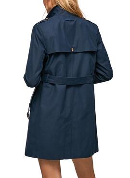 Trenchcoat Pepe Jeans Salome Marineblau für Damen