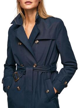 Trenchcoat Pepe Jeans Salome Marineblau für Damen