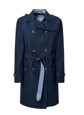 Trenchcoat Pepe Jeans Salome Marineblau für Damen
