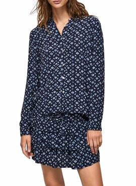 Blusa Pepe Jeans Erin Marineblau für Damen
