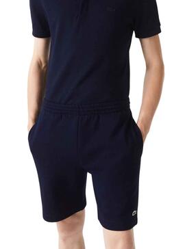 Bermudas Lacoste Jogger Basic Marineblau für Herren