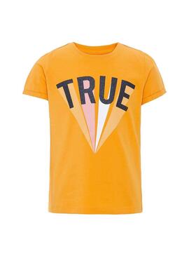 T-Shirt Name It Vixi Yellow Für Mädchen
