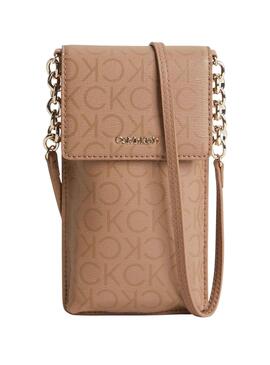 Handytasche Calvin Klein Jeans Beige für Damen