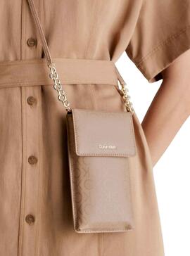 Handytasche Calvin Klein Jeans Beige für Damen