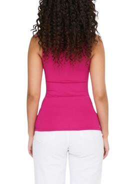 Top Only Lea Basic Rosa für Damen