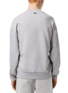Sweatshirt Lacoste Crocodile Grau für Herren