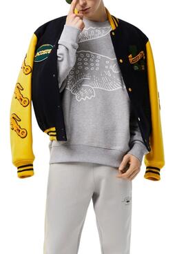 Sweatshirt Lacoste Crocodile Grau für Herren