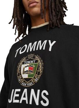 Sweatshirt Tommy Jeans Boxy Luxy Schwarz Herren