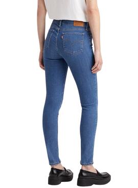 Hose Jeans Levis 711 Skinny Rio Blau Damen