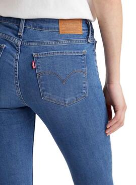 Hose Jeans Levis 711 Skinny Rio Blau Damen