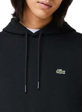 Sweatshirt Lacoste Basic Kapuze Schwarz Herren