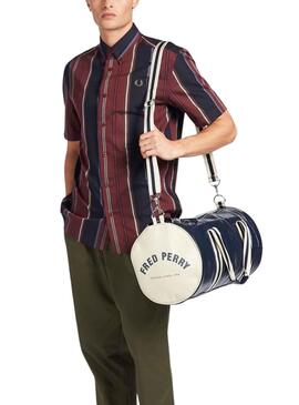 Handtasche Fred Perry Classic Barrel Azul