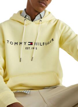 Sweatshirt Tommy Hilfiger Logo Hoody Gelb Herren