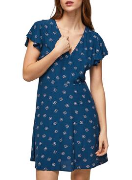 Kleid Pepe Jeans Becca Blau für Damen