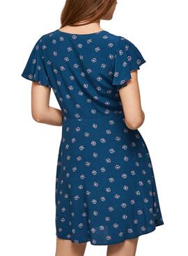 Kleid Pepe Jeans Becca Blau für Damen