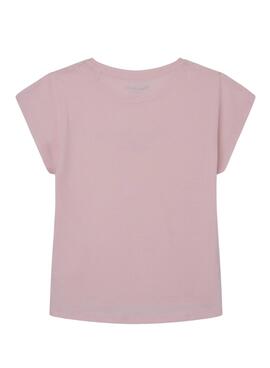 T-Shirt Pepe Jeans Nuria Rosa für Mädchen