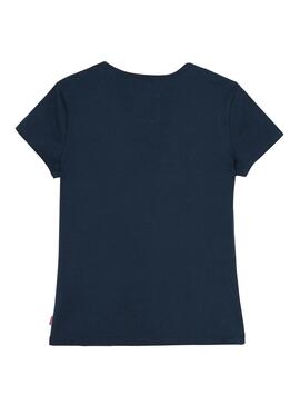 T- Shirt Levis Bat Marine Blau