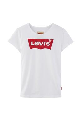 T- Shirt Levis Kids Bat Weiß