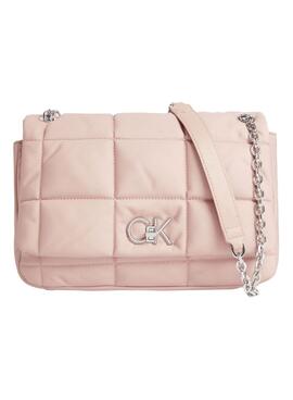Handtasche Calvin Klein Re-Lock Rosa für Damen